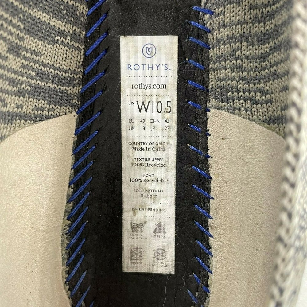 Rothys Birdseye Retired Heather Gray Flats 10.5 - Picture 12 of 12